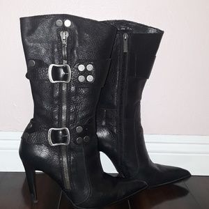 Black Harley Davidson 4-1/2" Heel Boot